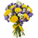 bouquet of yellow roses and irises. Mykolayiv, Mykolaiv Oblast