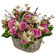 floral arrangement in a basket. Mykolayiv, Mykolaiv Oblast